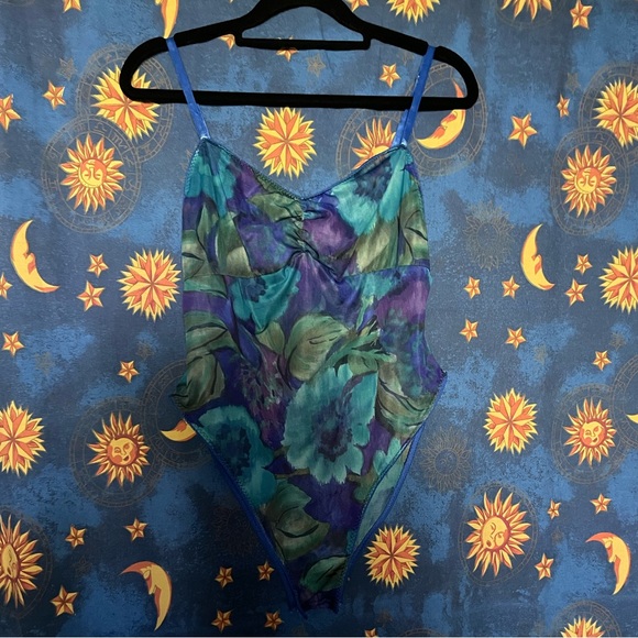 90s vintage highcut mermaid bodysuit - Picture 3 of 7
